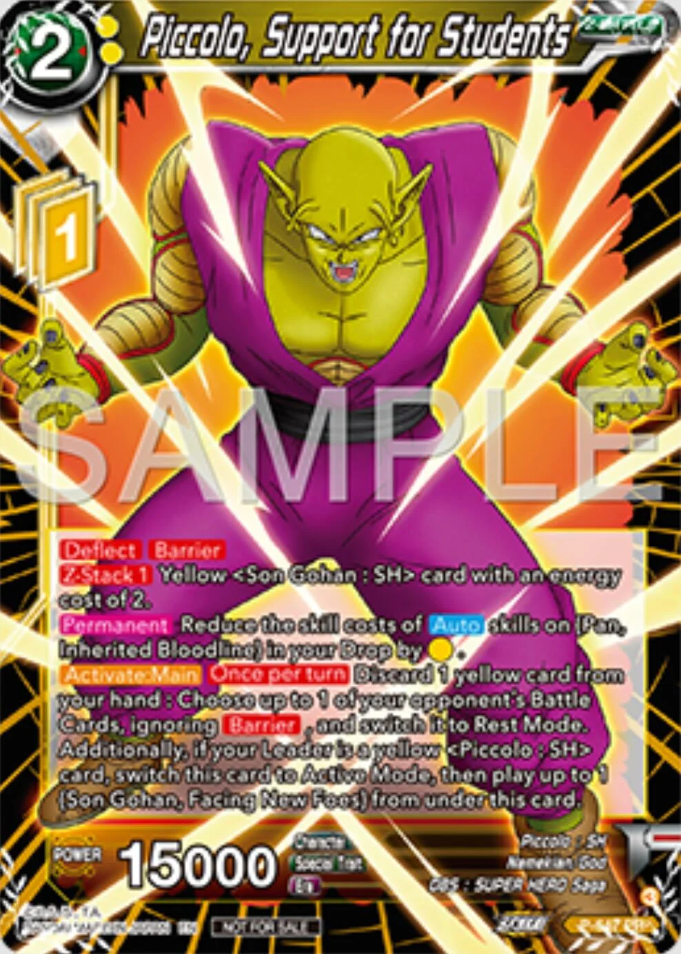 Piccolo, Support for Students 「P-647」「EN」