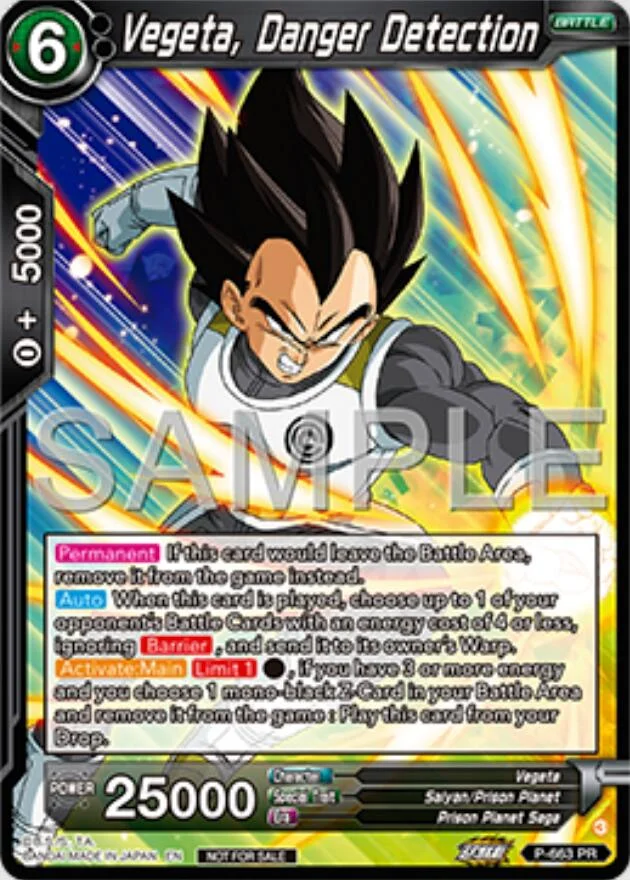 Vegeta, Danger Detection 「P-663_PR」「EN」