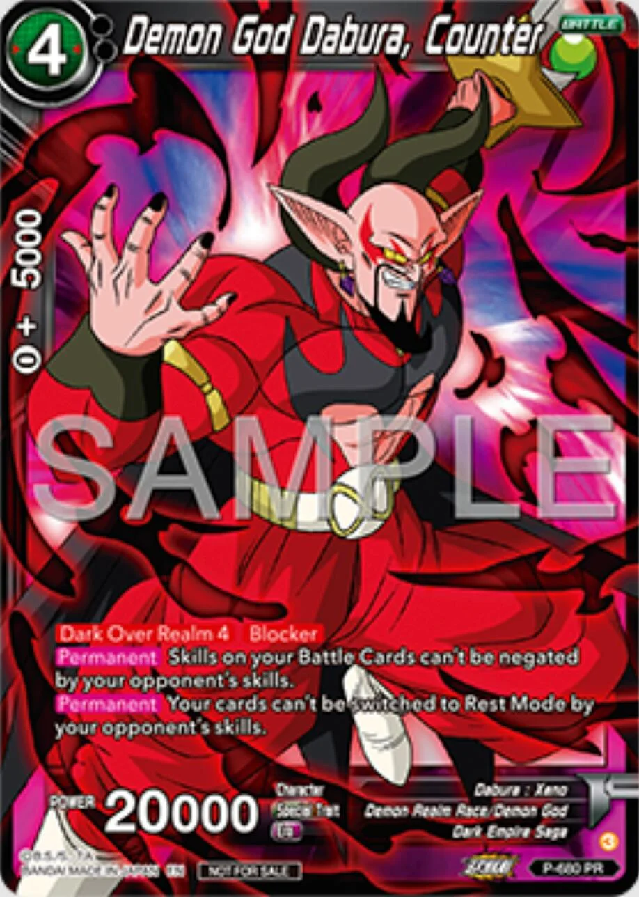 Demon God Dabura, Counter 「P-680_PR」「EN」
