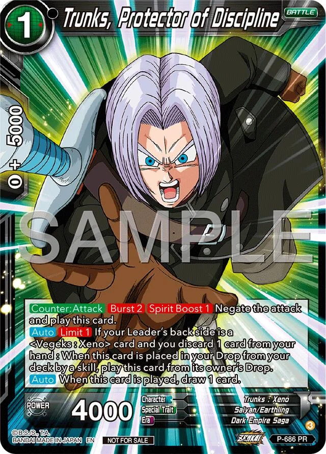 Trunks, Protector of Discipline 「P-686」「EN」