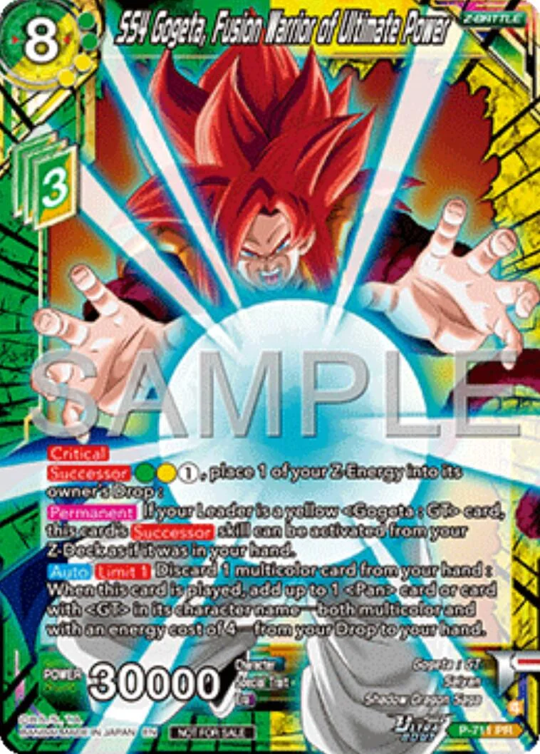 SS4 Gogeta, Fusion Warrior of Ultimate Power 「P-711_PR」「EN」