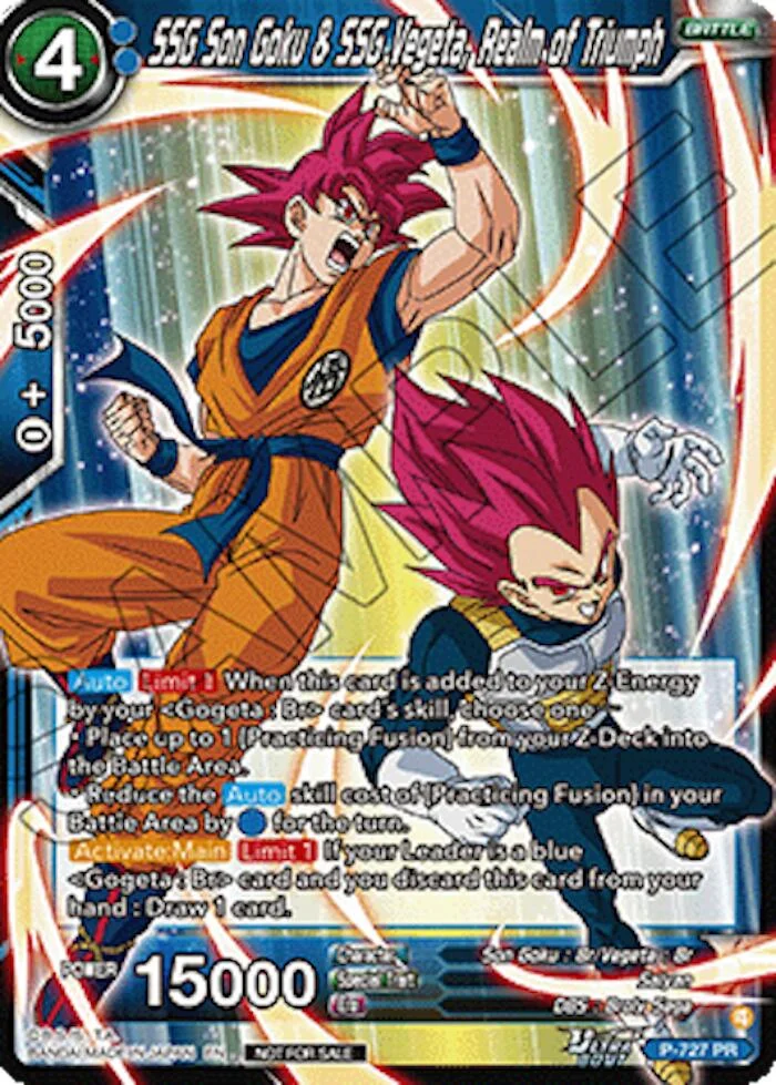 SSG Son Goku & SSG Vegeta, Realm of Triumph 「P-727」「EN」