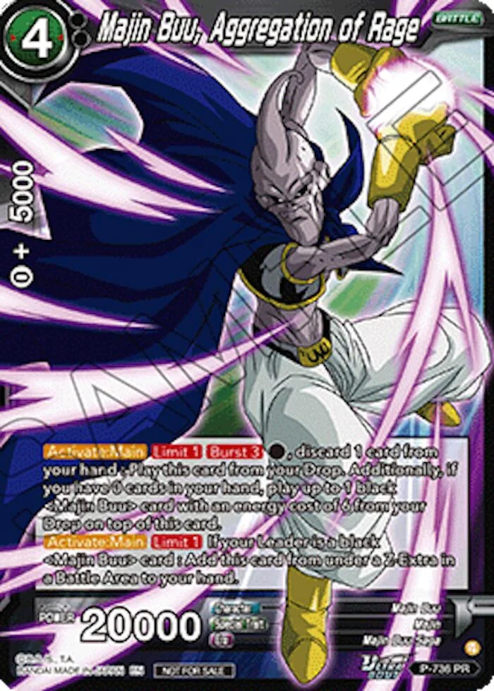 Majin Buu, Aggregation of Rage 「P-736」「EN」