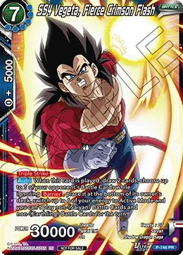SS4 Vegeta, Fierce Crimson Flash 「P-746」「EN」