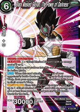 Black Masked Saiyan, The Power of Darkness 「P-751」「EN」