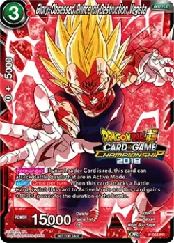 Glory-Obsessed Prince of Destruction Vegeta #P-063 · Dragon Ball Super CCG