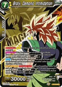 Broly, Demonic Intimidation #P-110_PR · Dragon Ball Super CCG