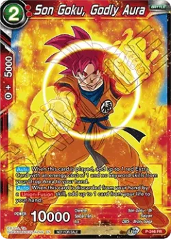 Son Goku, Godly Aura #P-246 · Dragon Ball Super CCG