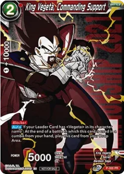 King Vegeta, Commanding Support #P-355 · Dragon Ball Super CCG