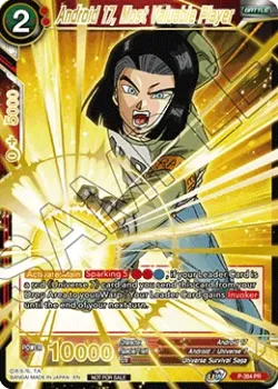 Android 17, Most Valuable Player #P-394_PR02 · Dragon Ball Super CCG