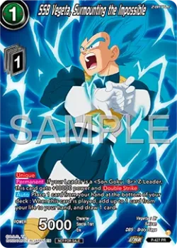 SSB Vegeta, Surmounting the Impossible #P-427_PR04 · Dragon Ball Super CCG