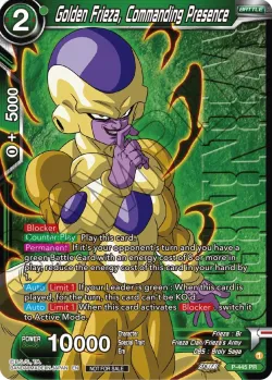 Golden Frieza, Commanding Presence #P-445_PR · Dragon Ball Super CCG