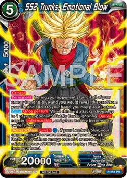 SS2 Trunks, Emotional Blow #P-454_PR02 · Dragon Ball Super CCG