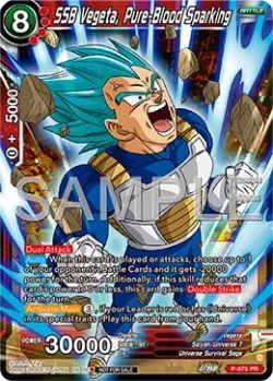 SSB Vegeta, Pure-Blood Sparking #P-575_PR02 · Dragon Ball Super CCG