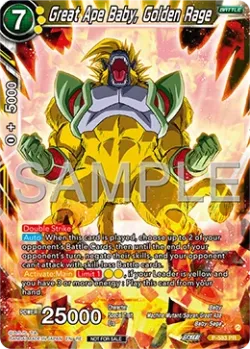 Great Ape Baby, Golden Rage #P-583_PR02 · Dragon Ball Super CCG