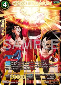 SS4 Son Goku & SS4 Vegeta, Combo Attack #P-585 · Dragon Ball Super CCG