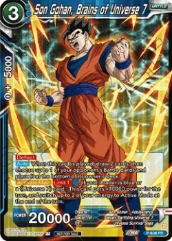 Son Gohan, Brains of Universe 7 #P-608_PR02 · Dragon Ball Super CCG