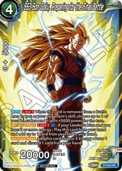 SS3 Son Goku, Preparing for the Final Battle #P-618_PR02 · Dragon Ball Super CCG