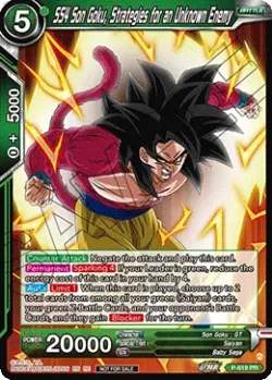 SS4 Son Goku, Strategies for an Unknown Enemy #P-619_PR02 · Dragon Ball Super CCG