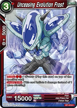 Unceasing Evolution Frost 「BT1-016」「EN」