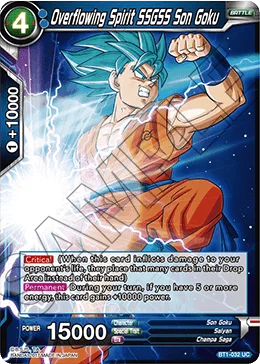 Overflowing Spirit SSGSS Son Goku 「BT1-032」「EN」