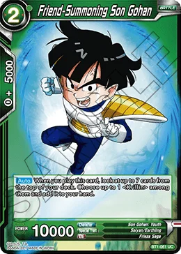 Friend-Summoning Son Gohan 「BT1-061」「EN」
