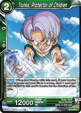 Trunks, Protector of Children 「BT1-069」「EN」