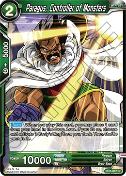 Paragus, Controller of Monsters 「BT1-077」「EN」