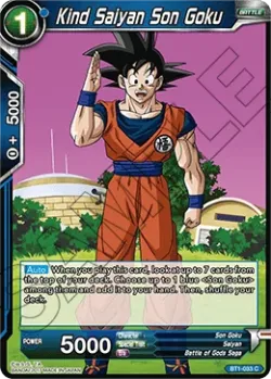 Kind Saiyan Son Goku #BT1-033 · Dragon Ball Super CCG