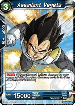 Assailant Vegeta #BT1-037 · Dragon Ball Super CCG