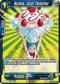Bulma, God Tempter #BT1-040 · Dragon Ball Super CCG
