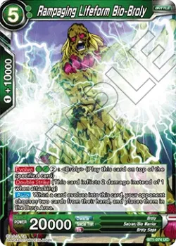 Rampaging Lifeform Bio-Broly #BT1-074_BD · Dragon Ball Super CCG