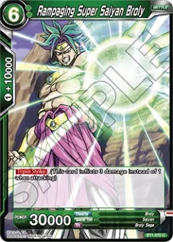 Rampaging Super Saiyan Broly #BT1-075 · Dragon Ball Super CCG