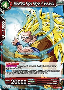 Relentless Super Saiyan 3 Son Goku 「BT2-004」「EN」