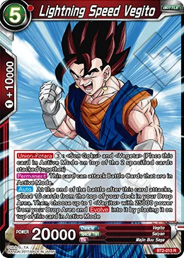 Lightning Speed Vegito 「BT2-013」「EN」