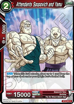 Attendants Spopovich and Yamu 「BT2-024」「EN」