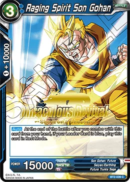 Raging Spirit Son Gohan 「BT2-039_PR」「EN」