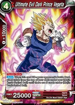 Ultimate Evil Dark Prince Vegeta #BT2-009 · Dragon Ball Super CCG