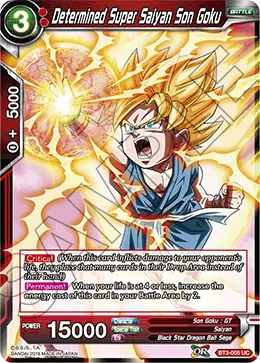 Determined Super Saiyan Son Goku 「BT3-005」「EN」