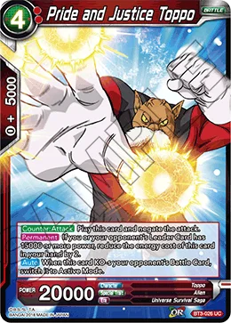 Pride and Justice Toppo 「BT3-026」「EN」
