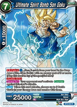 Ultimate Spirit Bomb Son Goku 「BT3-034」「EN」