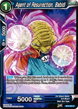 Agent of Resurrection, Babidi 「BT3-045」「EN」