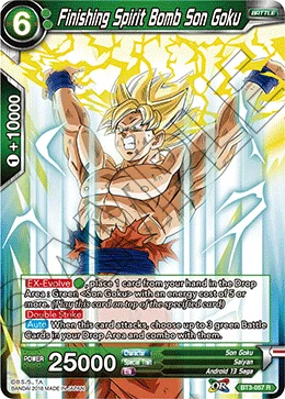 Finishing Spirit Bomb Son Goku 「BT3-057」「EN」