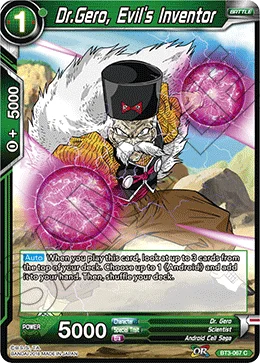 Dr. Gero, Evil's Inventor 「BT3-067」「EN」
