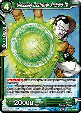 Unfeeling Destroyer Android 14 「BT3-071」「EN」