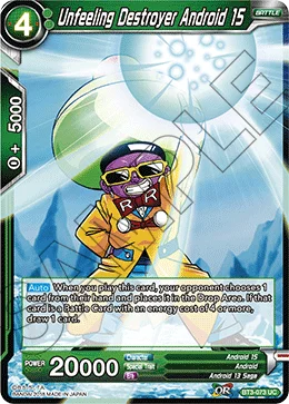 Unfeeling Destroyer Android 15 「BT3-073」「EN」