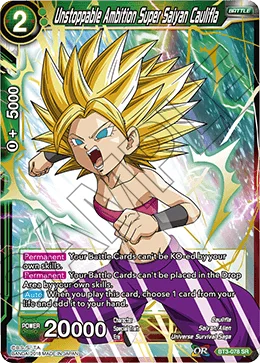 Unstoppable Ambition Super Saiyan Caulifla 「BT3-078」「EN」