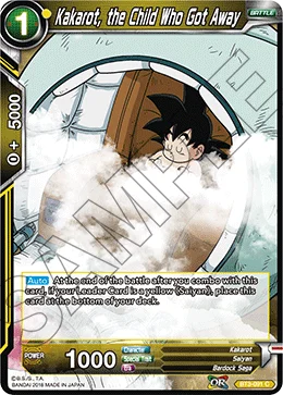 Kakarot, the Child Who Got Away 「BT3-091」「EN」