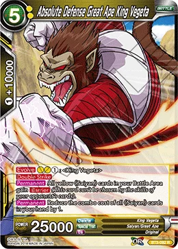 Absolute Defense Great Ape King Vegeta 「BT3-092」「EN」