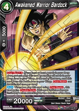Awakened Warrior Bardock 「BT3-110_BD」「EN」